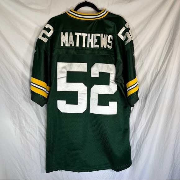 Authentic Replica Clay Matthews Packers Jersey Size 56 XXL Green Bay - Picture 7 of 9